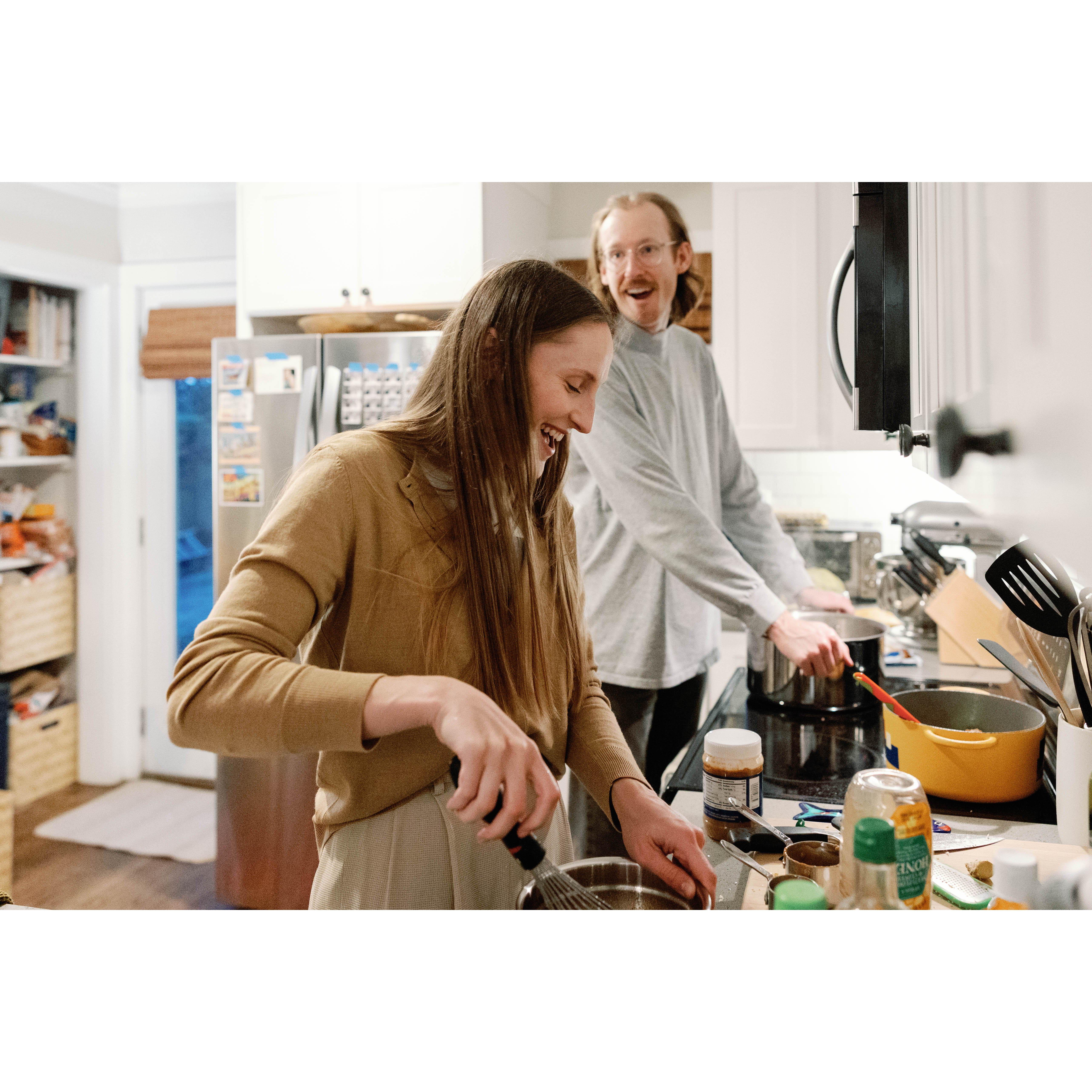 We took our first round of pics at JT and Emma's house. We made our favorite noodle dish and hung out with them, some of our favorite people. <3