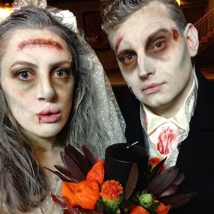 Our Halloween costume whilst living in Dublin