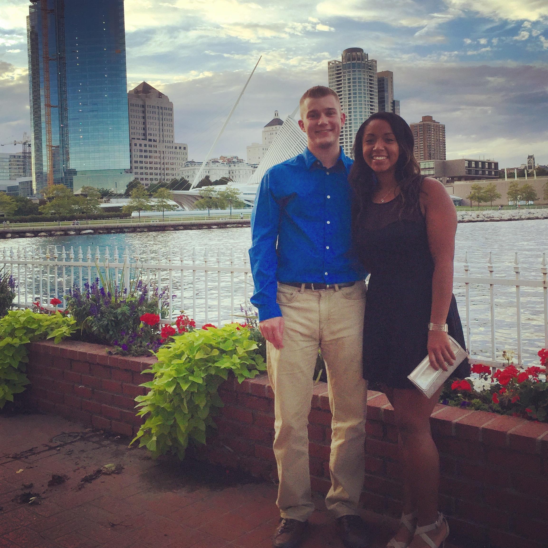 Our one year anniversary photo