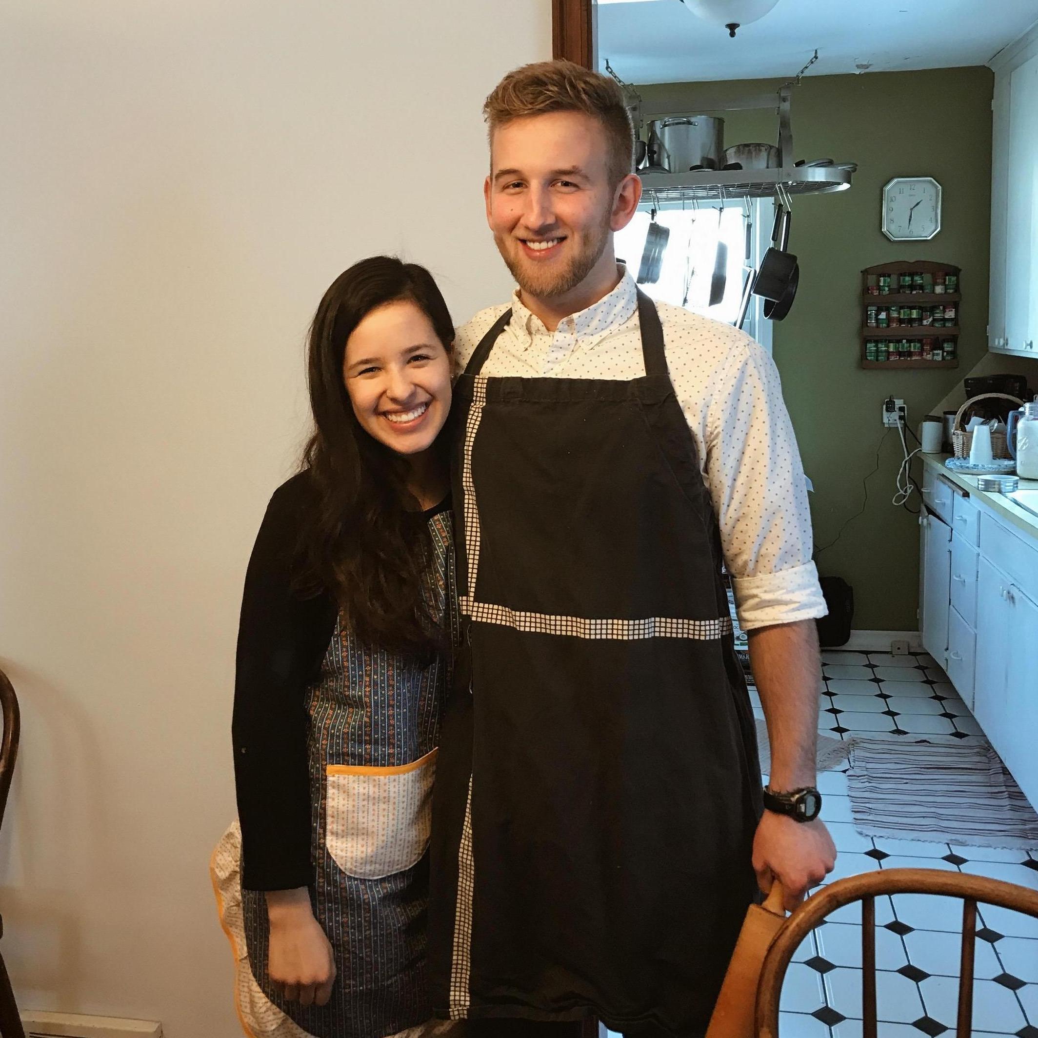 First time Brian came over- before we were dating!