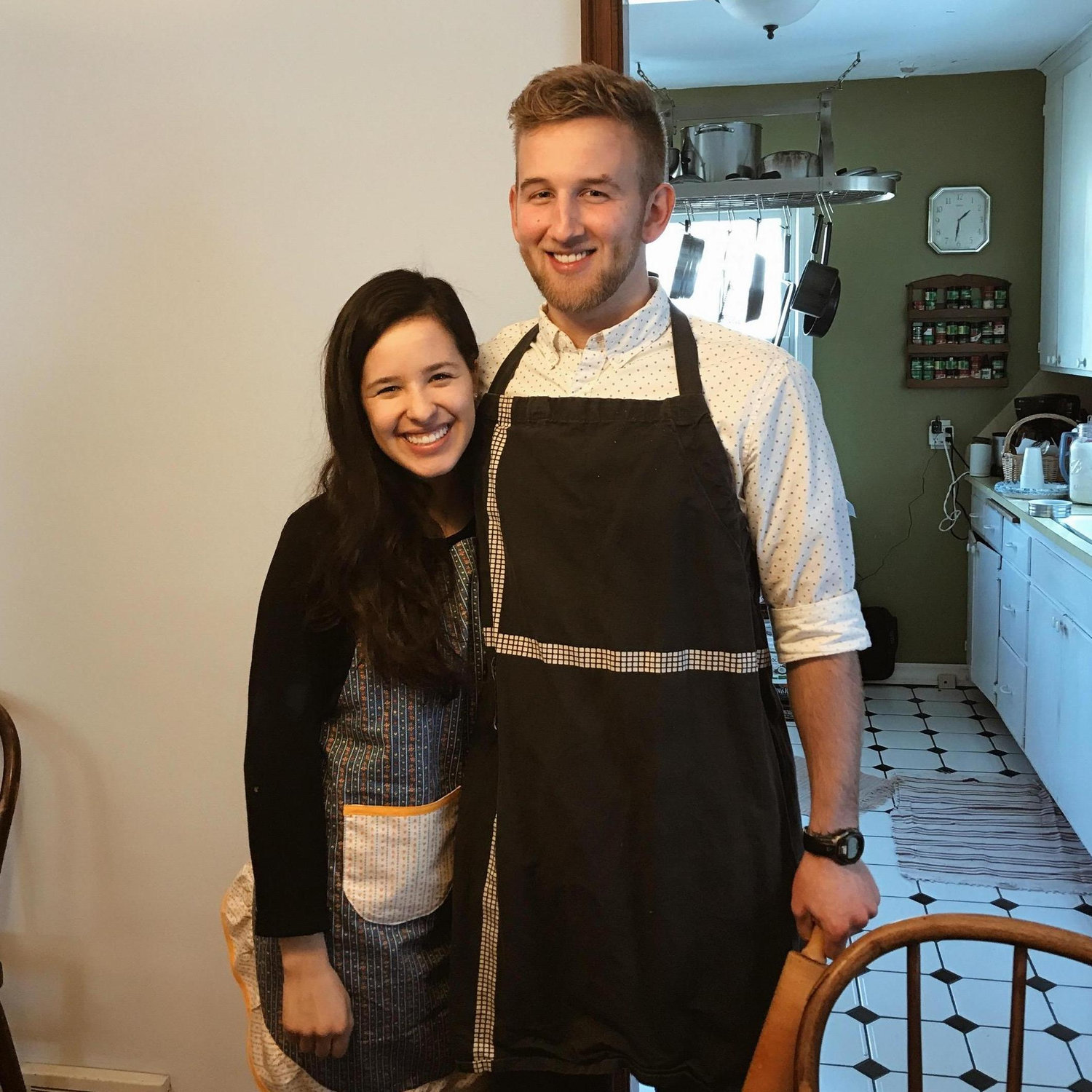 First time Brian came over- before we were dating!
