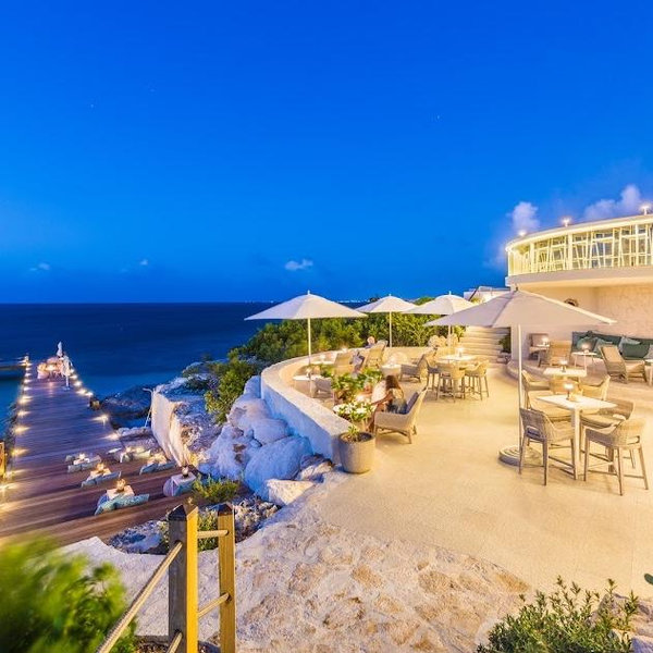 Dinner on our Honeymoon @ The Cove Turks & Caicos
