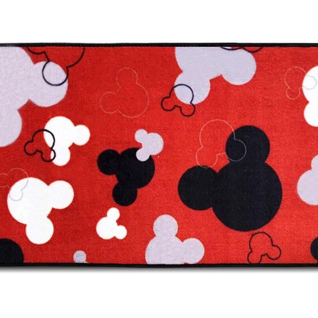 J.Ehonace Mickey Mouse Rugs - Bathroom Rug, Indoor Outdoor Entrance Rug, Kitchen Rug, 17" x 30" (Red)