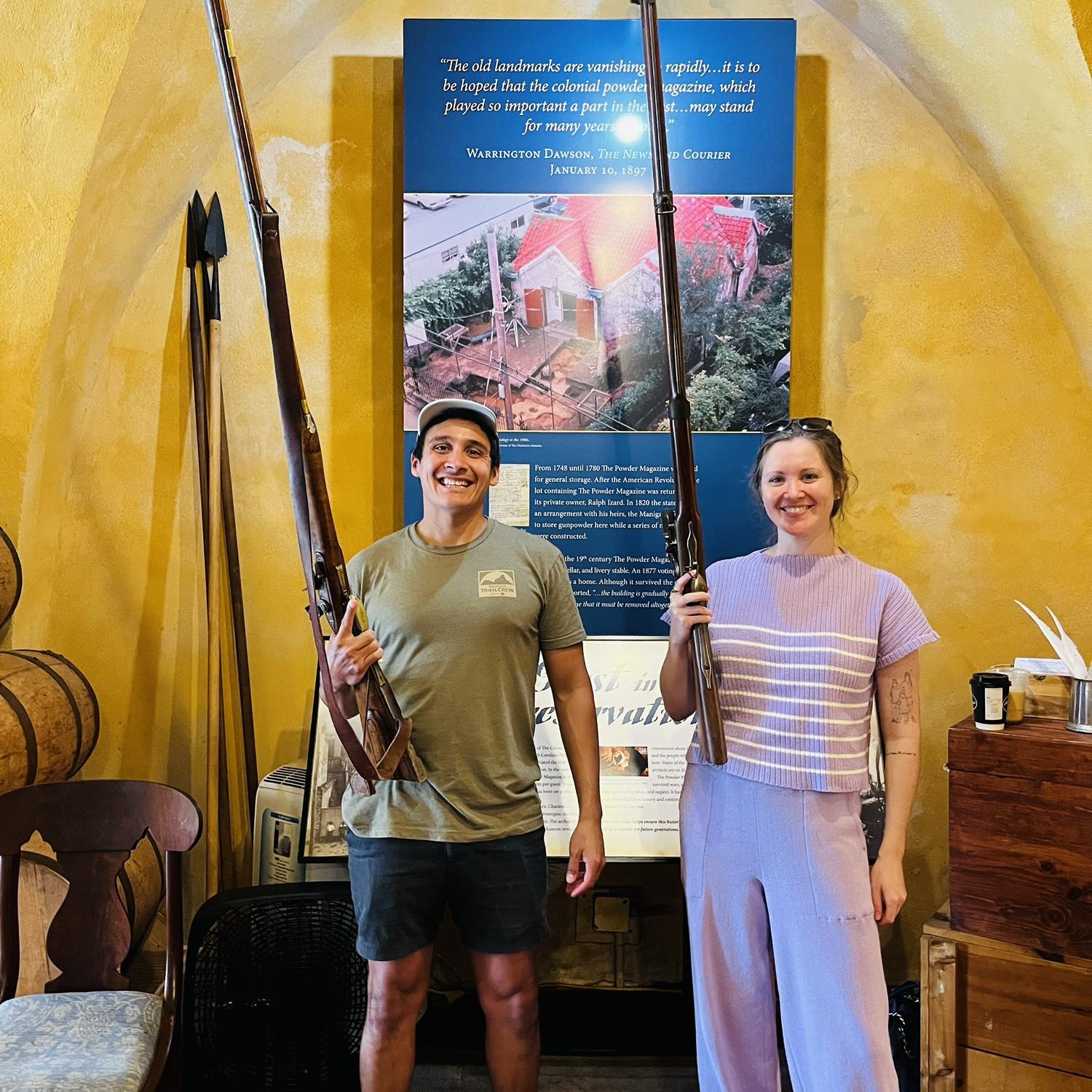 We had a little too much fun at the Powder Magazine in Charleston.