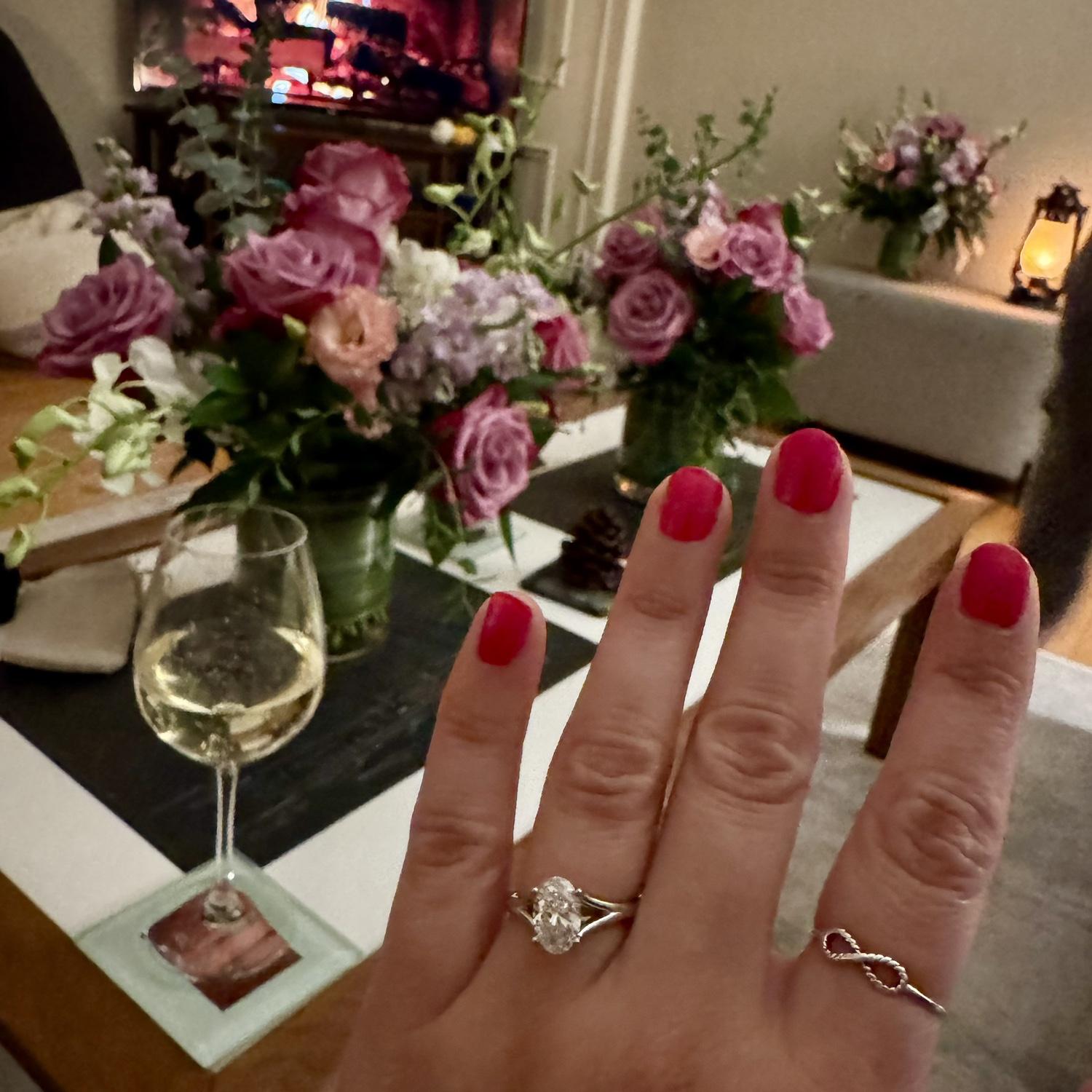 The night we were engaged :)