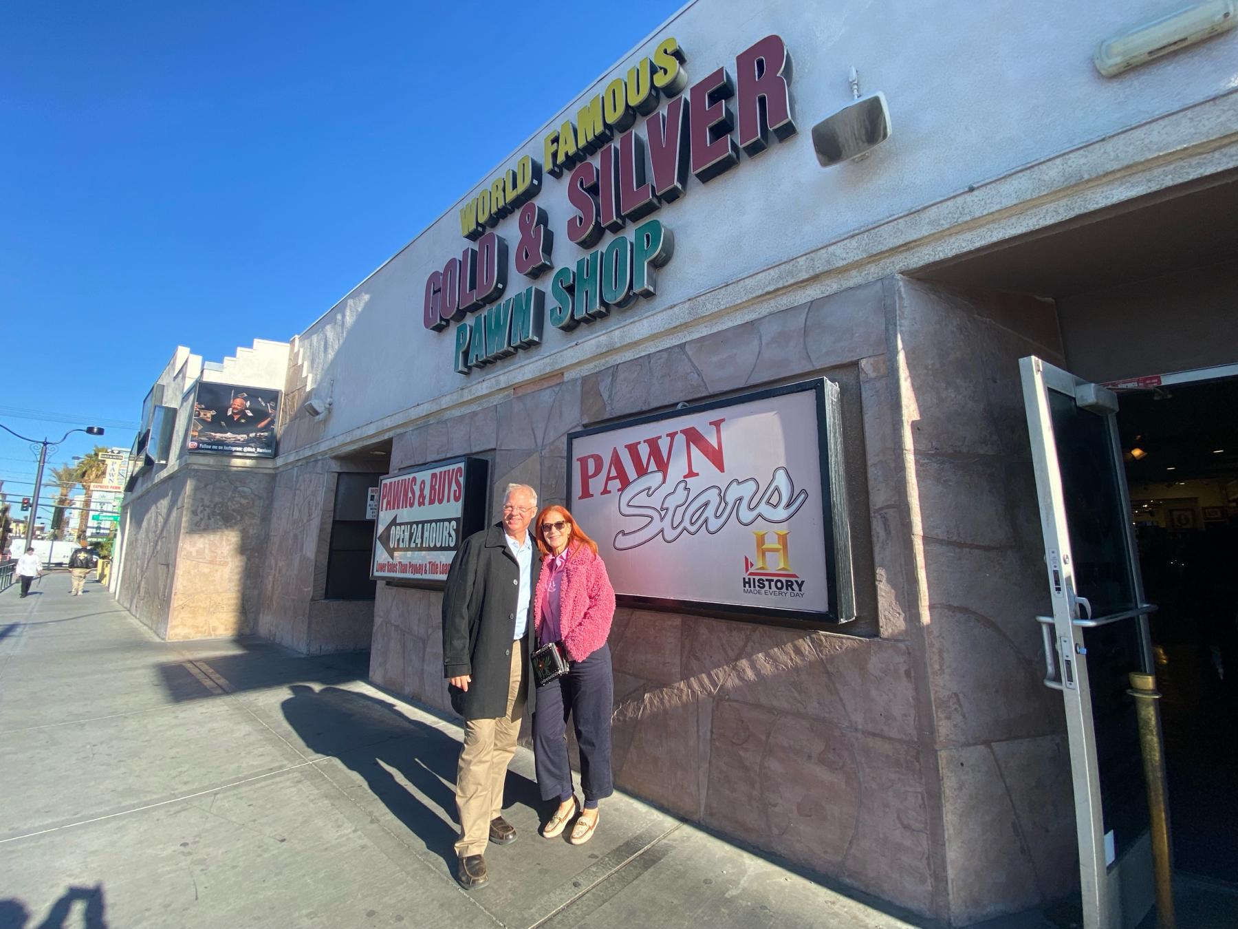Fun treasure hunting at Pawn Stars, Las Vegas. Ate the best BBQ next door.