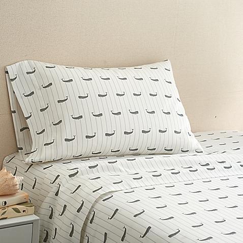 300-Thread-Count Queen Sheet Set in Light Grey