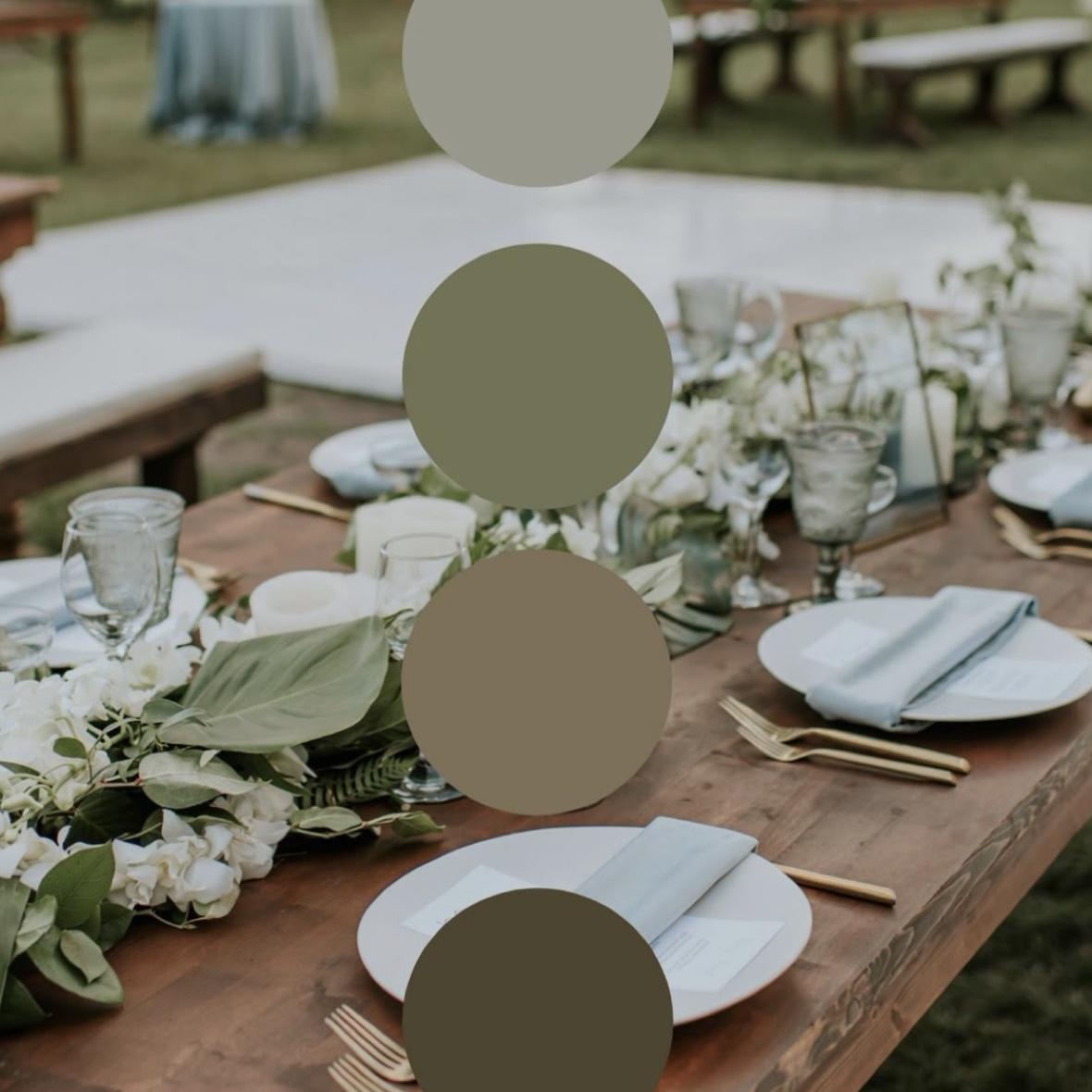 these are the colors we ask that our guest wear on our special day :)