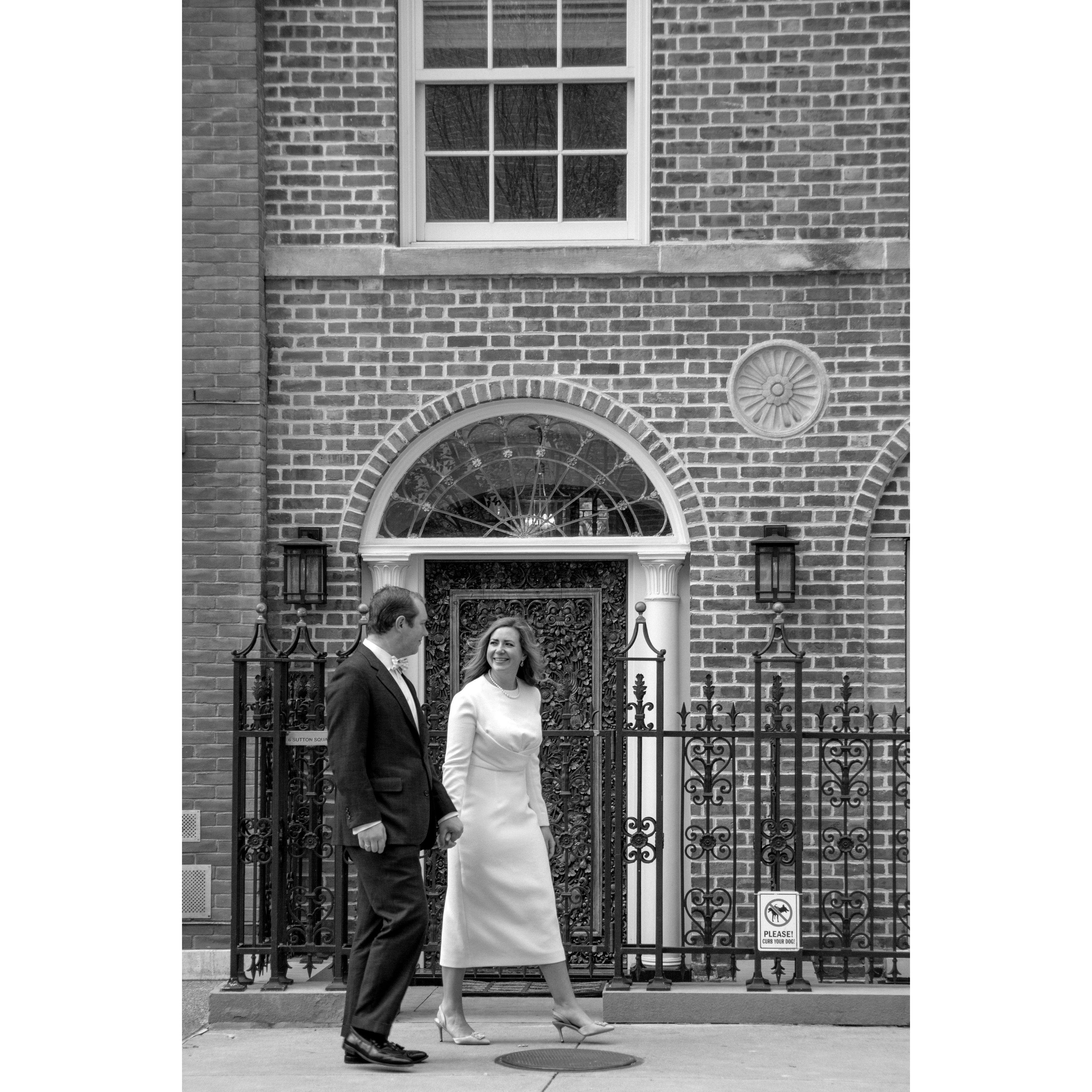 Our engagement shoot in our new Sutton Place neighborhood