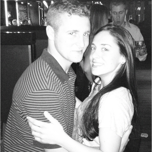 This was one of the last pictures R + A took together while living in Boston and before moving to Albany for medical school. That's Jon, Alex's older bro & Best Man, in the backdrop!