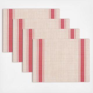 Farmhouse Stripe Placemats, Set of 4