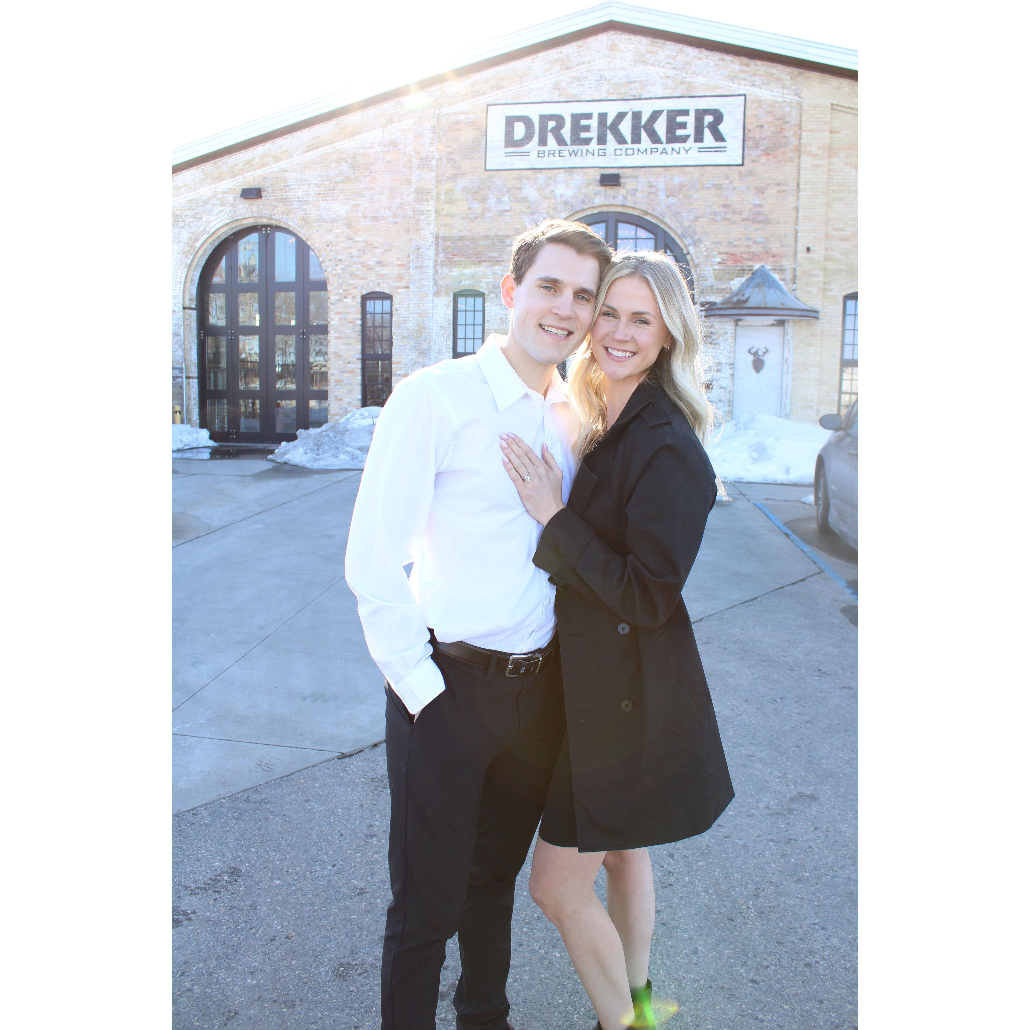 4.7.23 - moments after we got engaged!