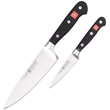 Wusthof 8944-1 CLASSIC Two Piece Prep Set, One Size, Black, Stainless Steel