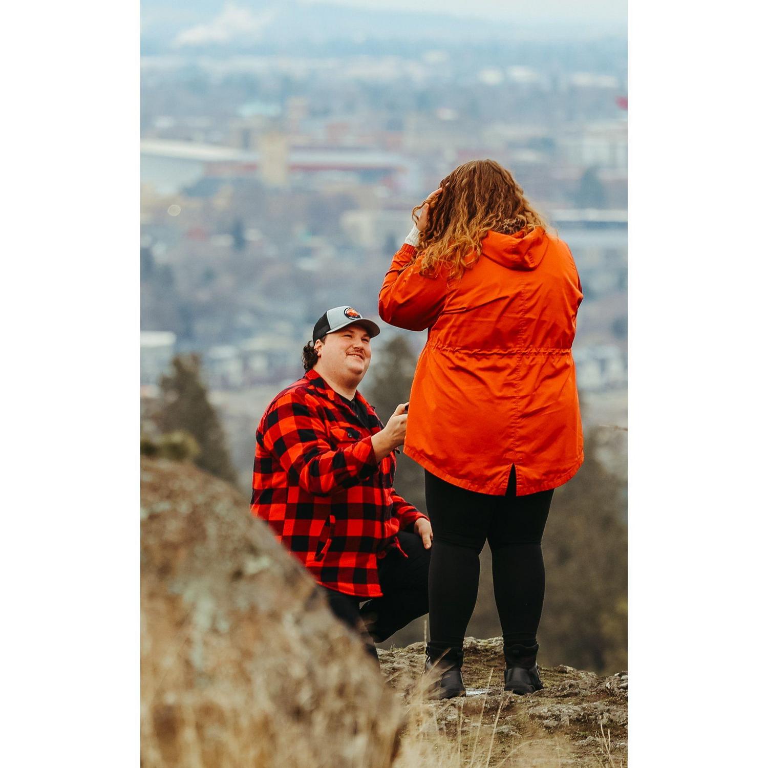 The surprise Proposal in the in place we had our 2nd date 💞