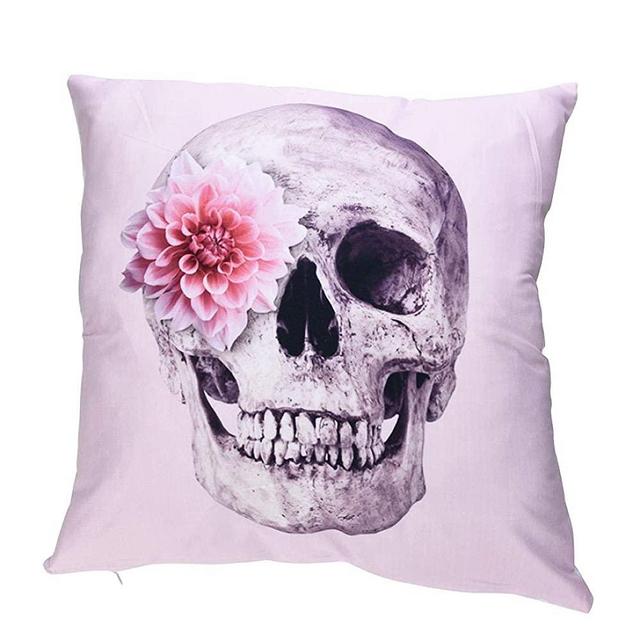 Bokeley Throw Pillow Case Classical Print Pillow Cases Polyester Sofa Car Cushion Cover Home Decor (Color A)