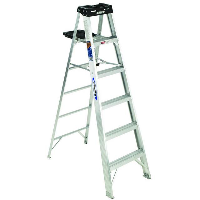 Werner 6-ft Aluminum Type 1A - 300 lbs. Capacity Step Ladder