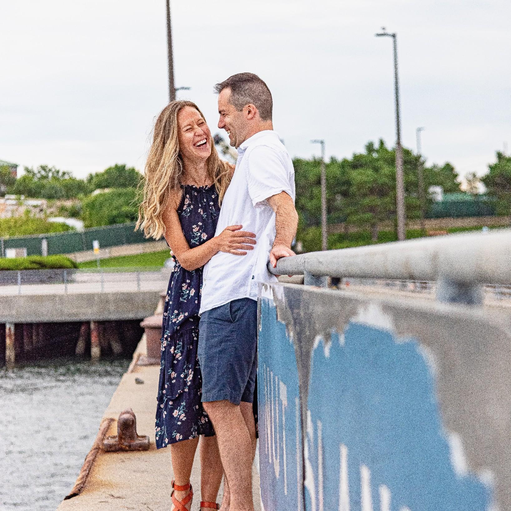 Our professional photo shoot at Nut Island, the site of our engagement.