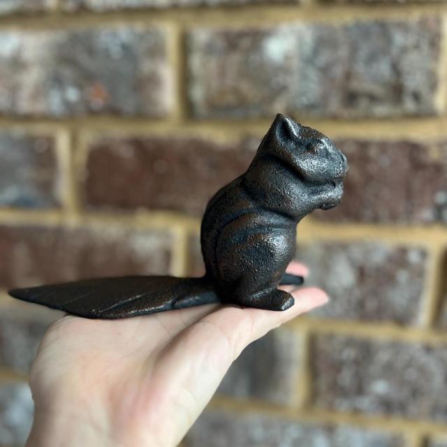 Cast Iron Squirrel Door Stopper
