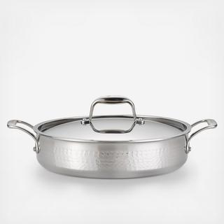 Martellata Tri-Ply Stainless Steel Covered Casserole