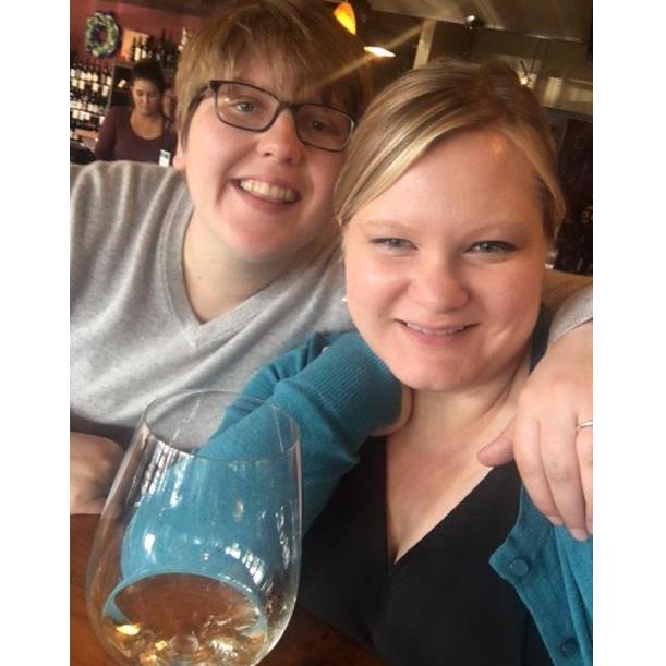 Sam quickly figured out that the way to get Elizabeth to watch football is to take her to Woodinville and give her wine!
