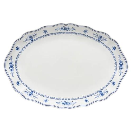 Large Oval Platter Vila - Light blue