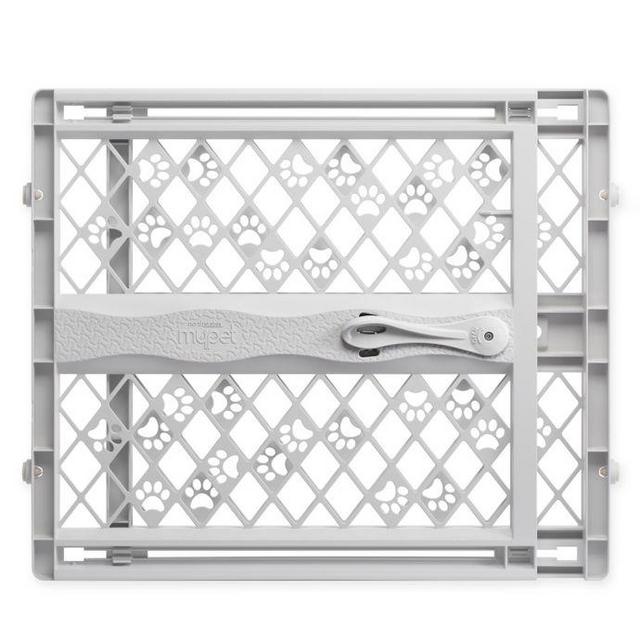MyPet Tension-Mount Portable Pet Gate in Grey