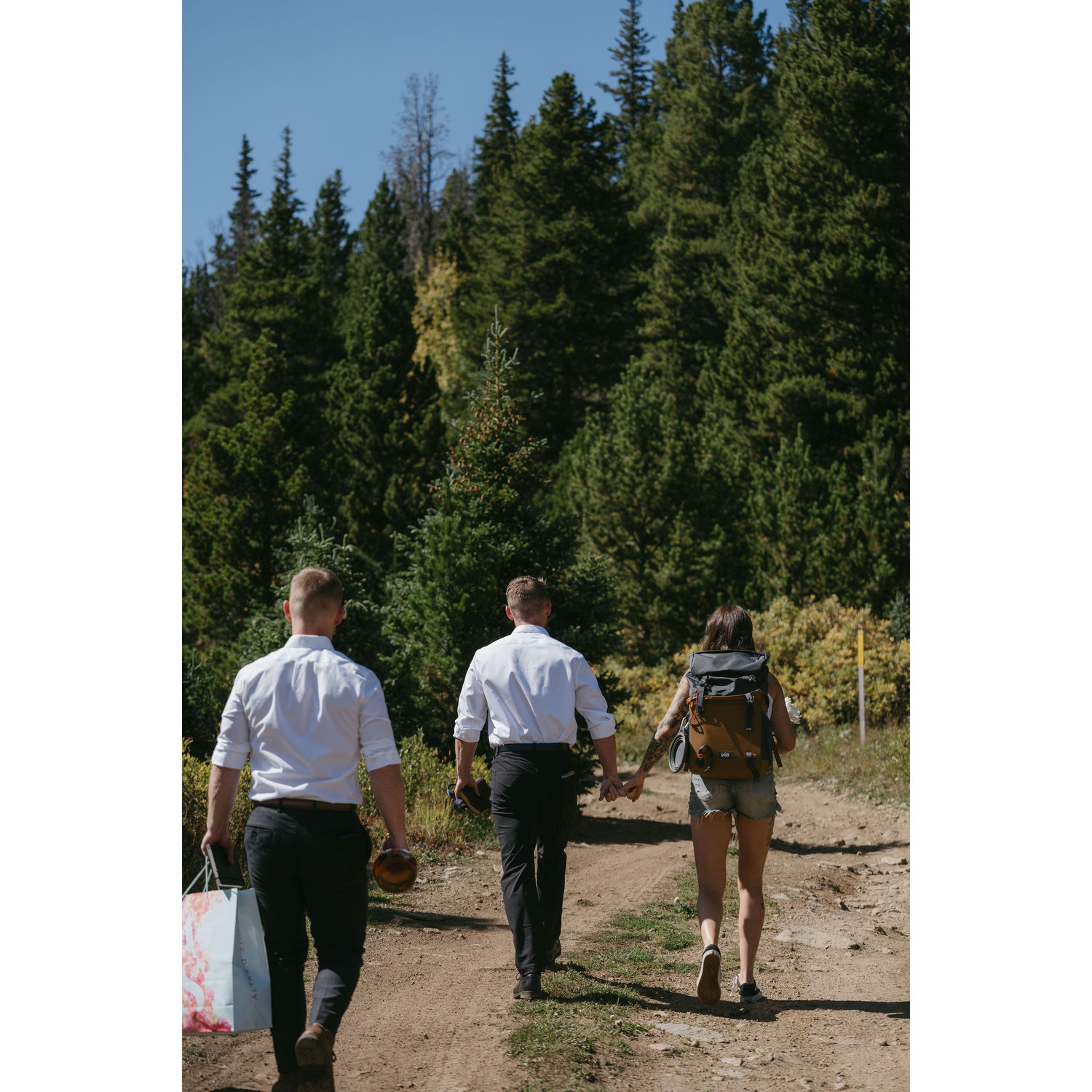 walking to the elopement spot
