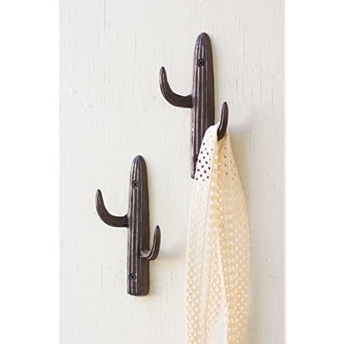 Kalalou CXX2282 CAST Iron Cactus Wall Hook