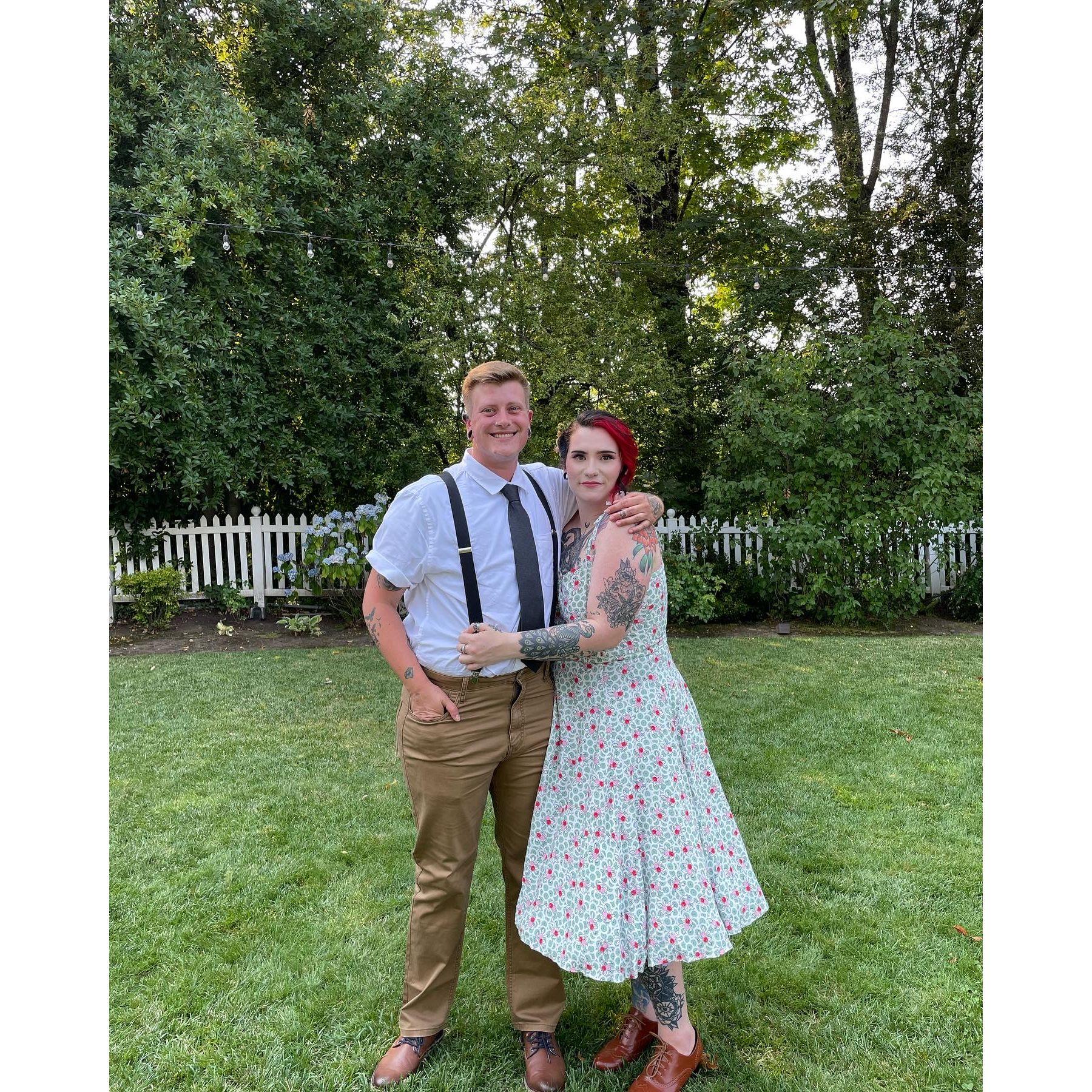 At our best friends wedding