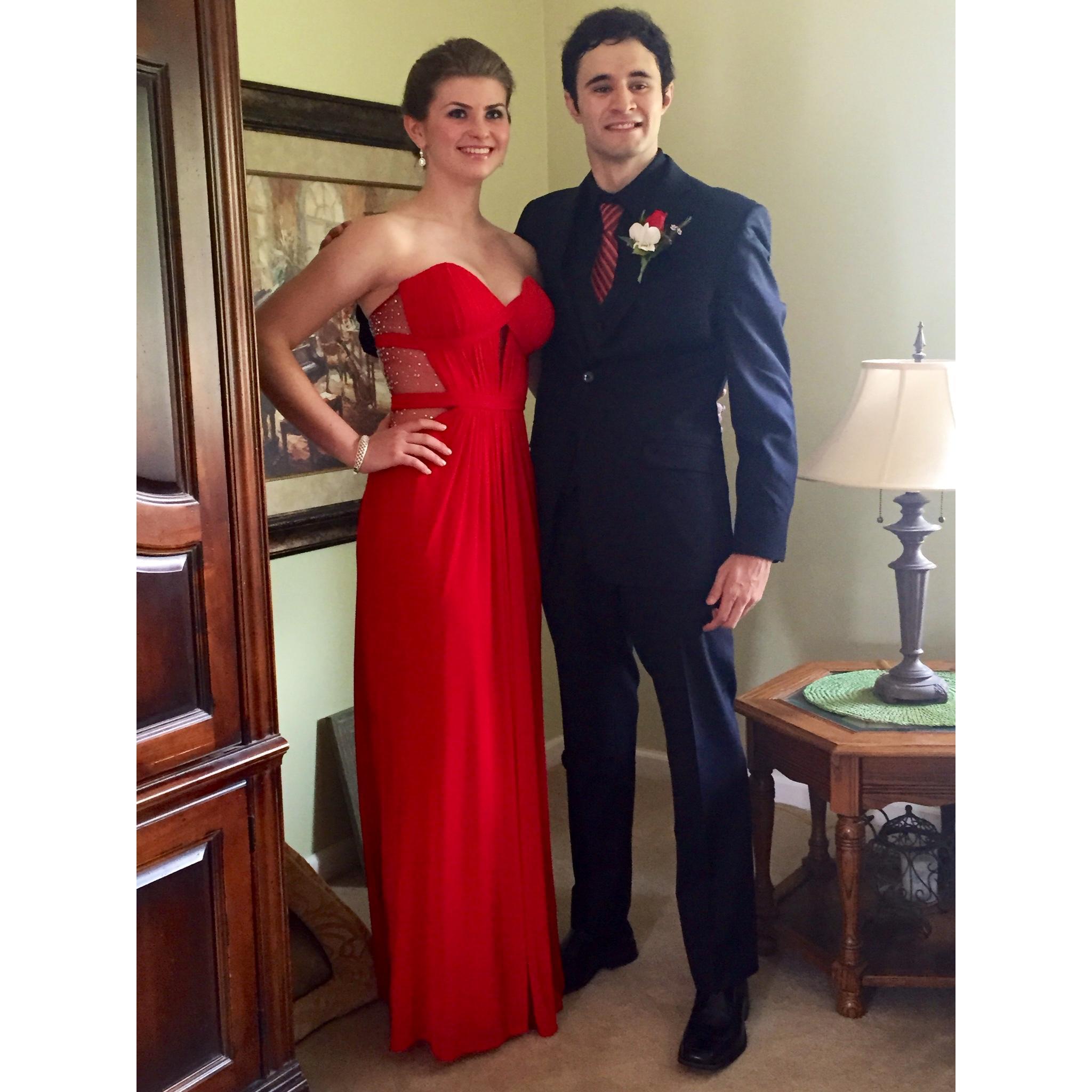 Circa 2015. Allison's senior Prom.