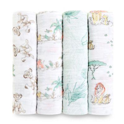 aden + anais® 4-Pack Disney® The Lion King Cotton Swaddle Blankets