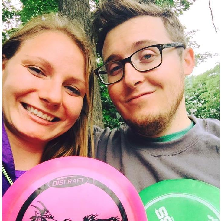 Playing one of our favorite sports together - disc golf!