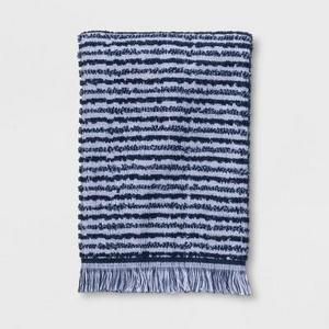 Textured Stripe Hand Towels Blue - Project 62™