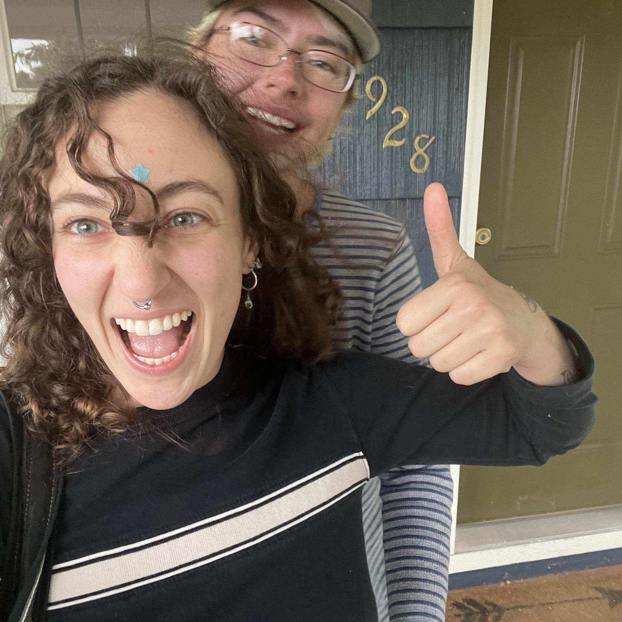 The day we officially moved in together!