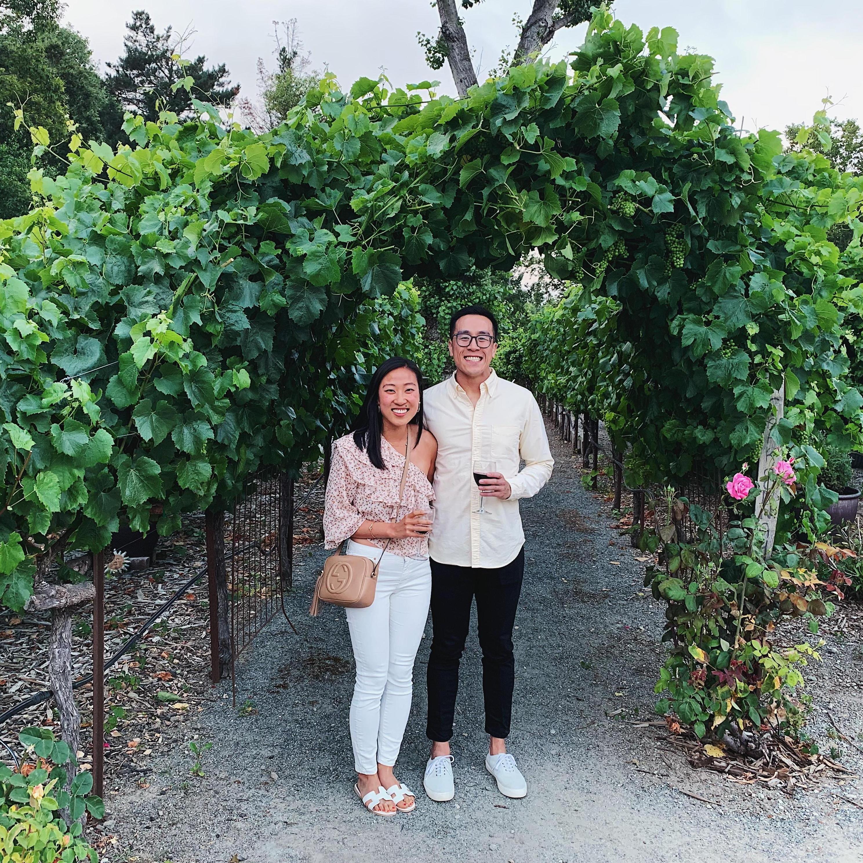 celebrating dear friends in wine country!