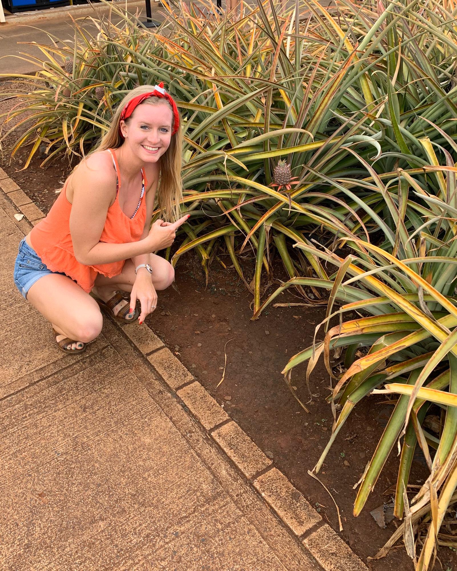 If you know Sophie, you know that she absolutely loves pineapples. She even started growing three of her own! Clearly this was a big moment for her so we had to capture it at the Dole Plantation Farm!