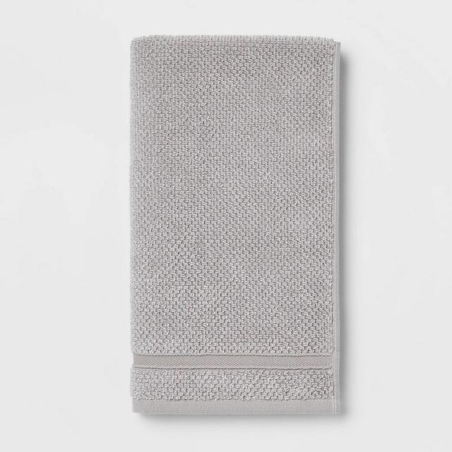 Performance Texture Hand Towel Light Gray - Threshold™