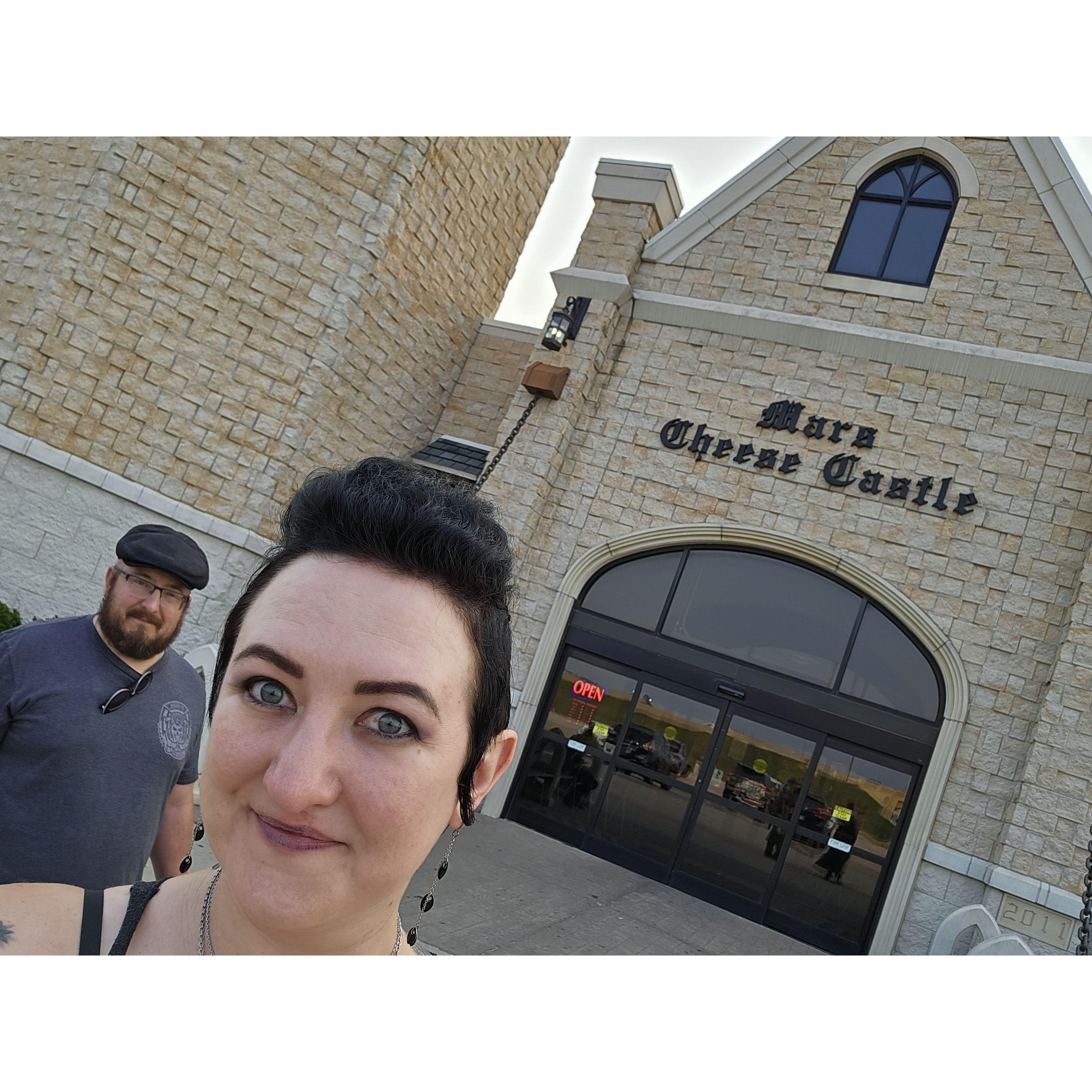 The perfect way to refuel after a day of jesters and jousting at the RenFaire - The Mars Cheese Castle! Lauren was quoted as saying, "Stop talking, you had me at Cheese Castle"
