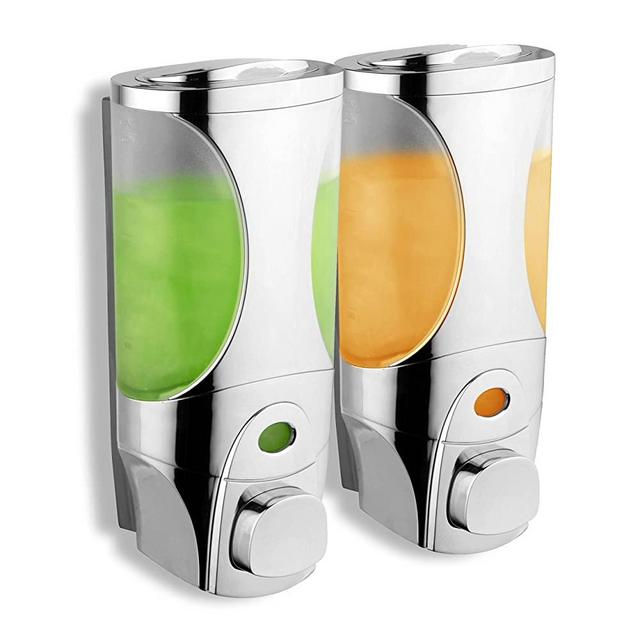 HotelSpa Curves Luxury Soap/Shampoo/Lotion Modular-design Shower Dispenser System (Pack of 2)