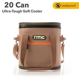 RTIC Ultra Tough Soft Cooler - Tan Color - 20 Can