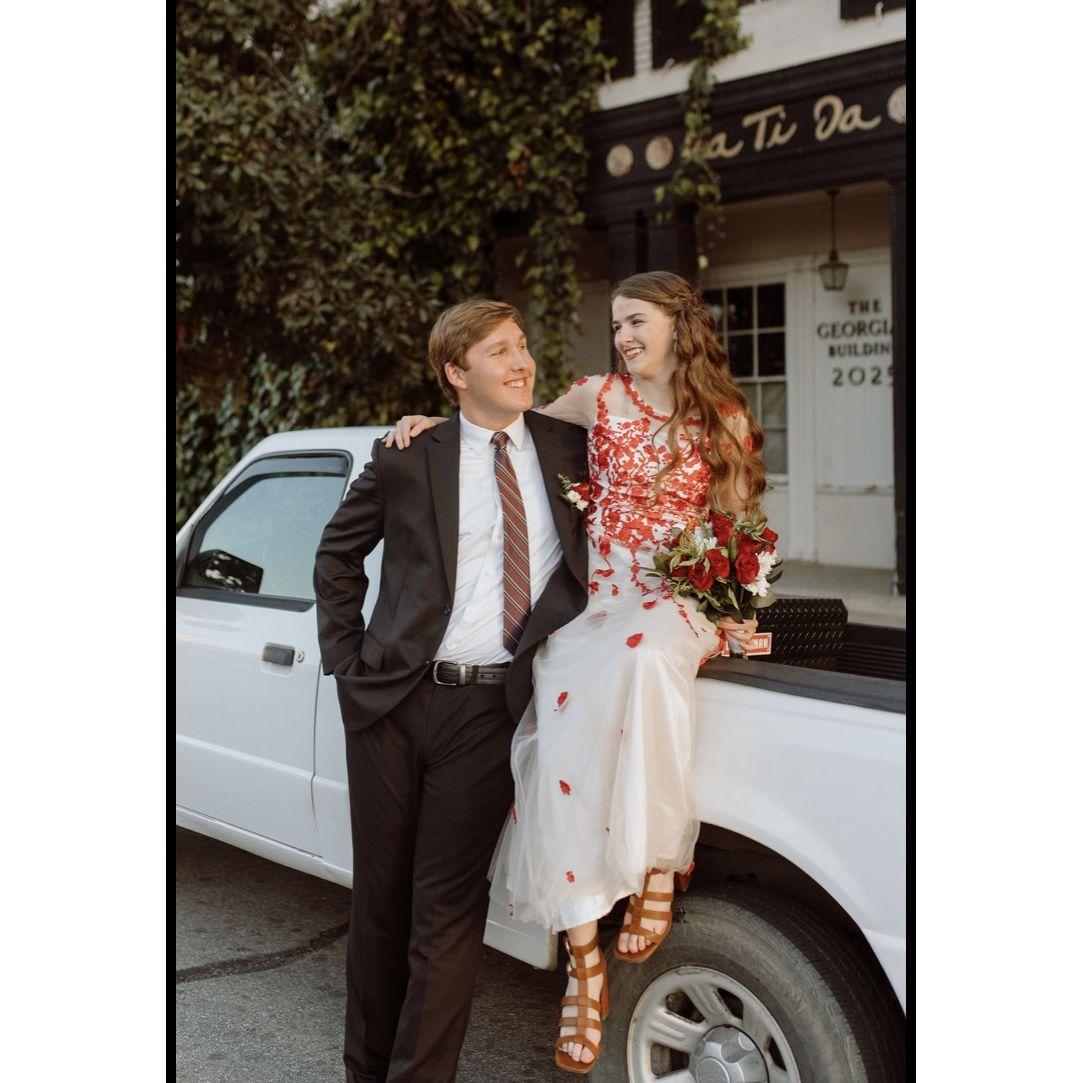 Senior Prom! After our first date Victoria invited Redmond to go to her schools prom on April 6th. We took photos right by the fencing studio Victoria works at.