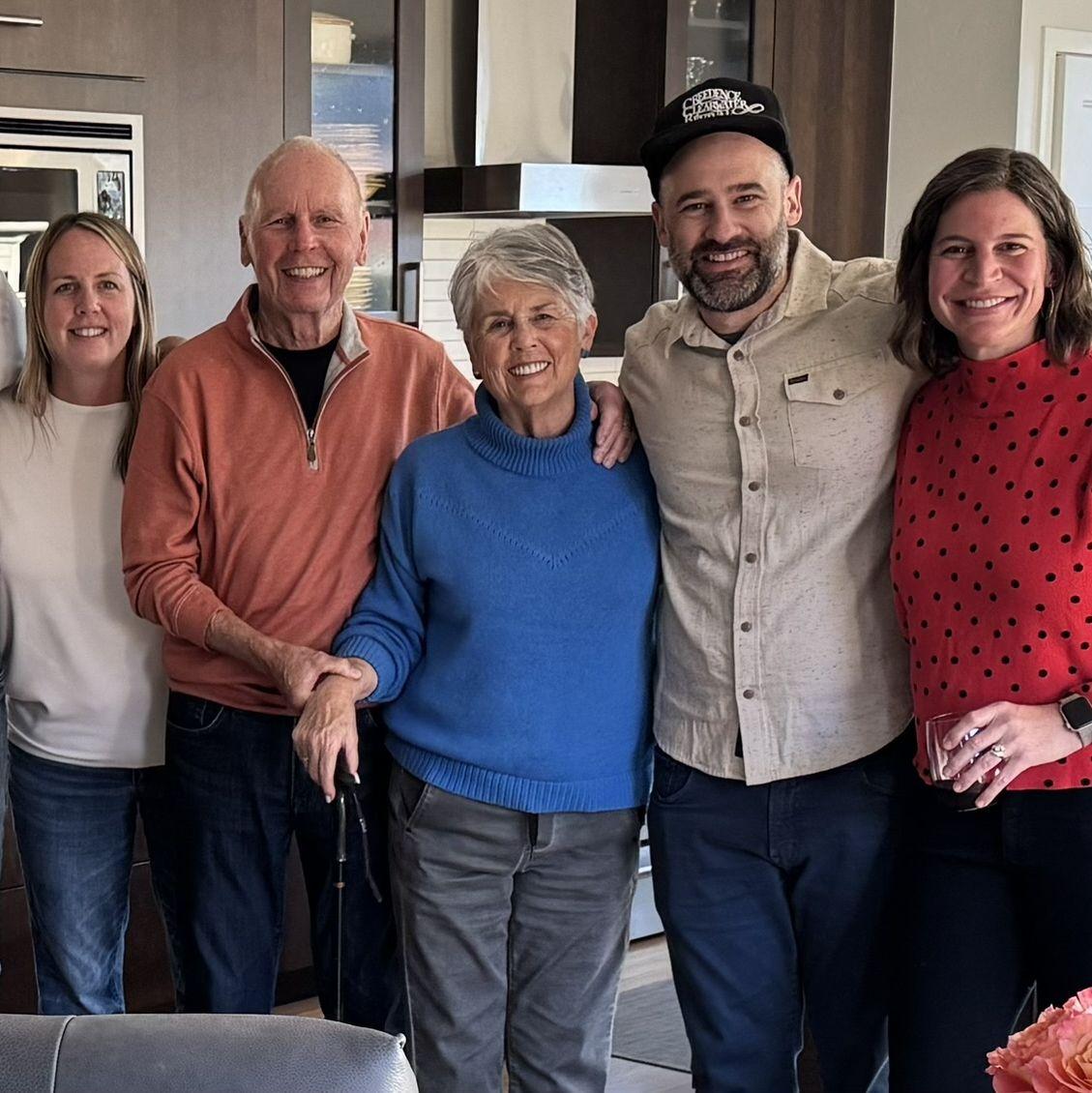 Hanging with the Leahy side, Aunt Kathy, Uncle Don, and Kelly