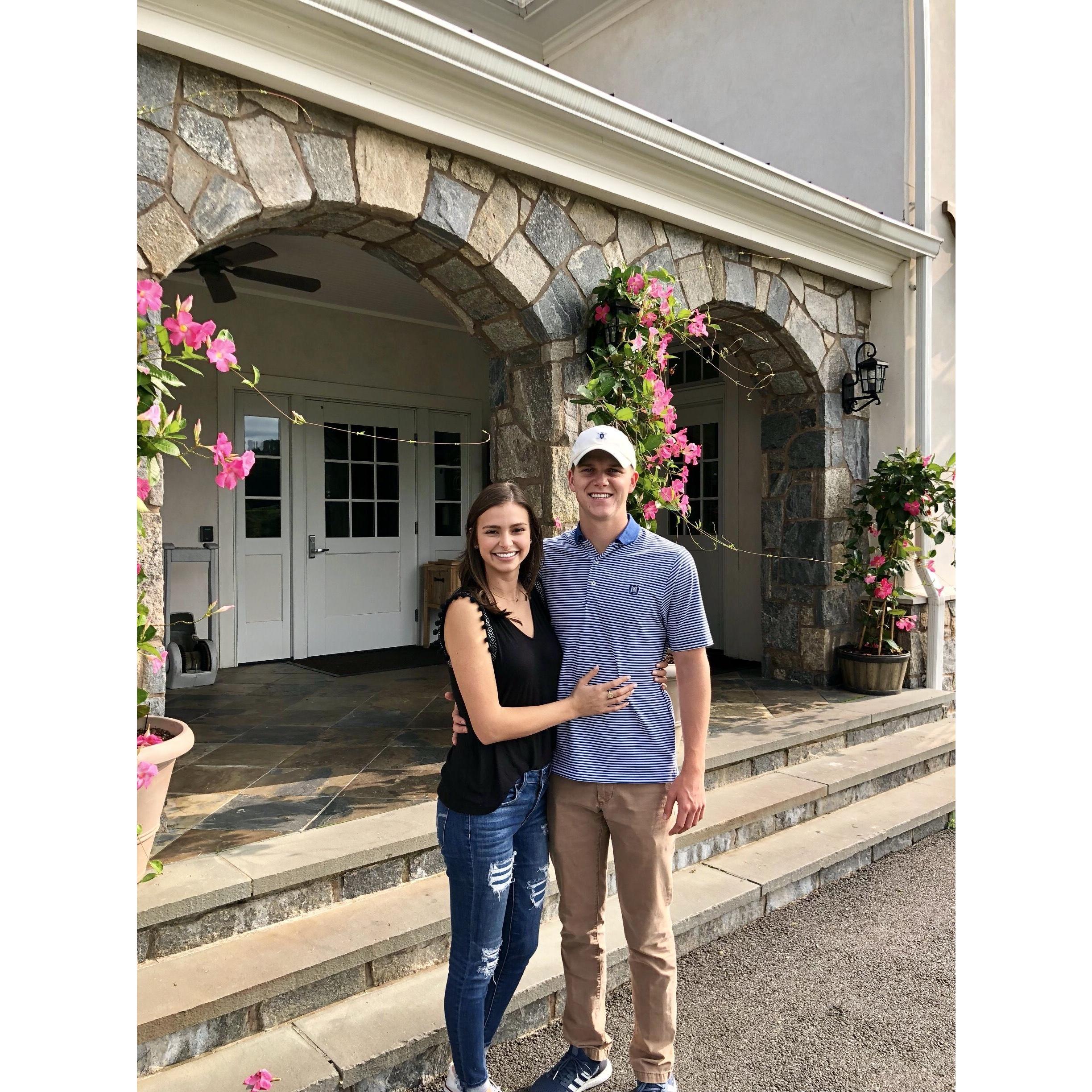 Visiting B on his last internship at Scarsdale Golf Club in New York