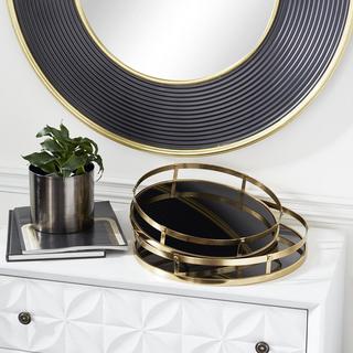 2-Piece Golden Glam Tray Set