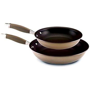 Anolon Advanced Bronze Hard Anodized Nonstick 10-Inch and 12-Inch Skillets Twin Pack