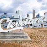 Cleveland Script Sign - North Coast Harbor