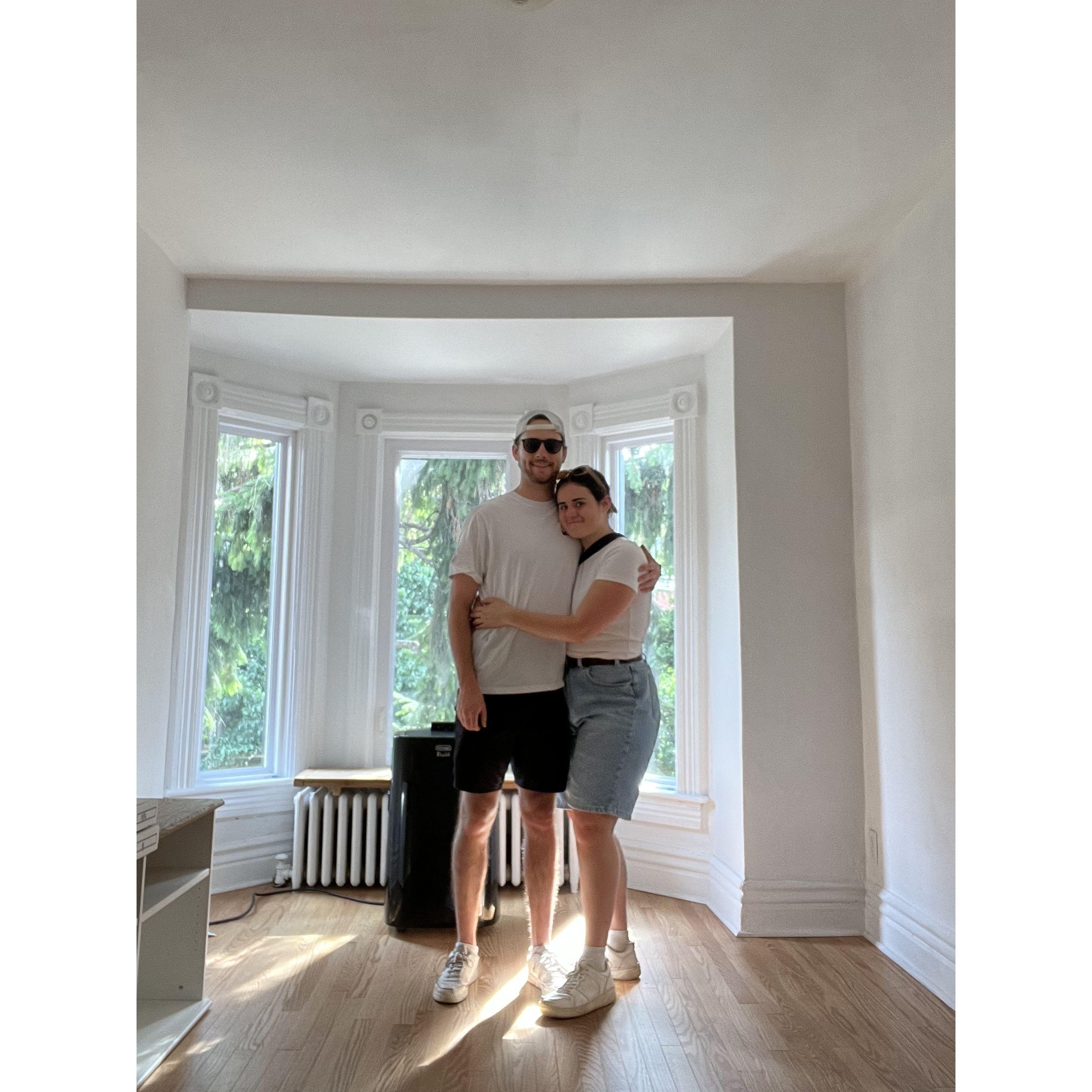 moving into our first apartment
