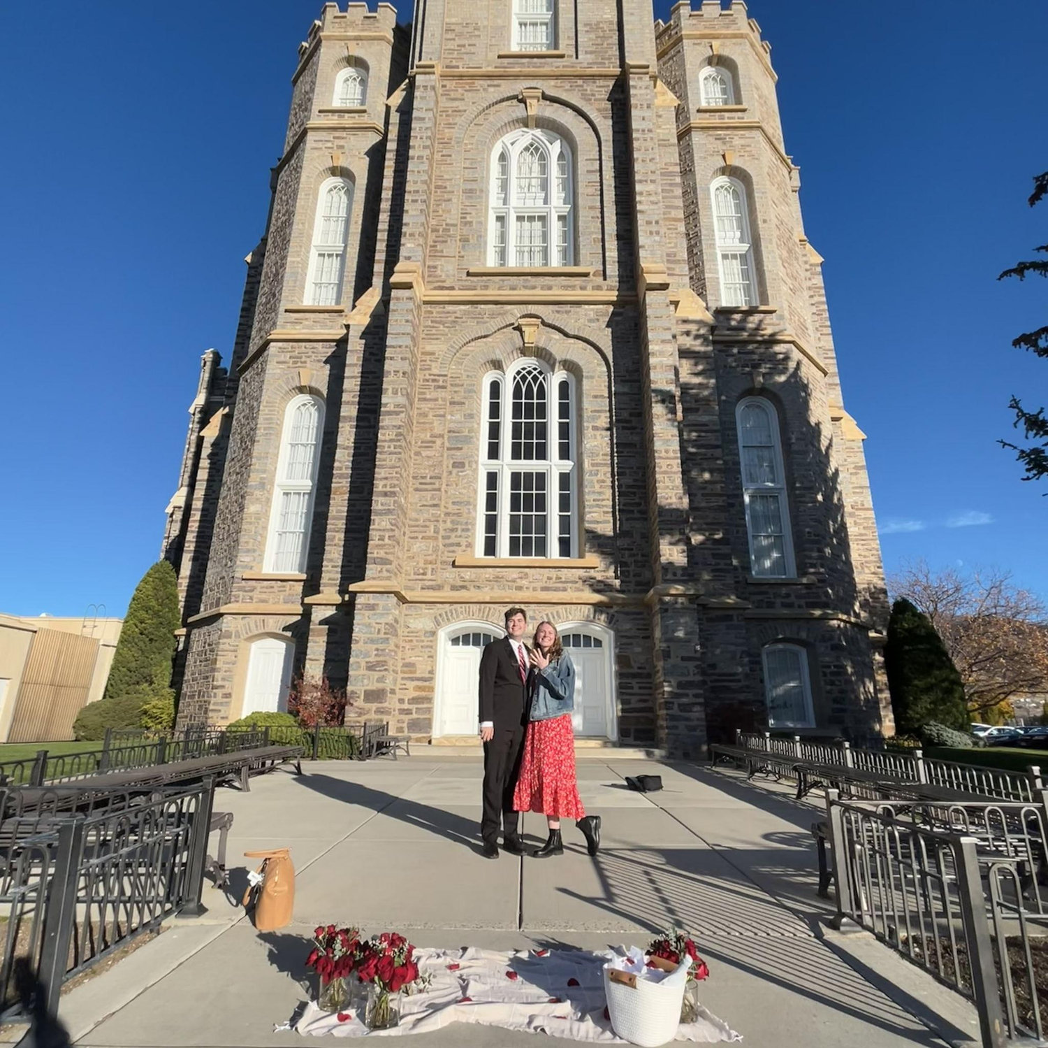 Where he popped the big question!