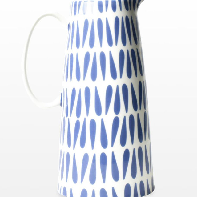 Coton ColorsIris Blue Drop Pedestal Pitcher