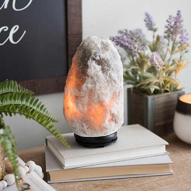 Gray Himalayan Salt Night Light